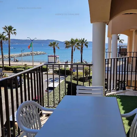 Beau T2 En Front De Avec Clim, Parking, Animaux Admis - Fr-1-100-327 * Cavalaire-sur-Mer